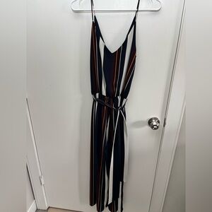 Lulus Striped Jumpsuit Size M